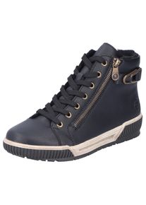 Rieker Winterlaarzen , veterschoenen, high top sneaker met praktische ritssluiting dames winterlaarsjes maat 38 zwart