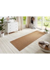 Hanse Home Loper Nature 600 Platweefsel, in- & outdoor, antislip, hal, keuken, tuin, terras lopers maat 50 bruin