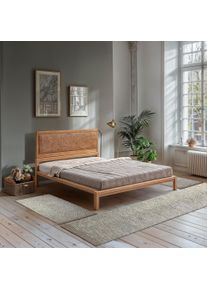 MyFlair Möbel & Accessoires Set slaapkamerkleedjes Anisa Omkeerbaar tapijt, gemêleerd, 100% wol, handgeweven, woonkamer bedvloerkleden beige
