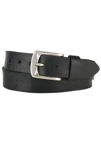 Bernd Götz BERND GÖTZ Leren riem met airbrushrand dames brede riemen maat 110 zwart