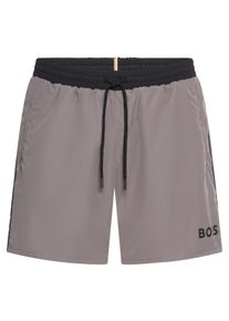 BOSS Zwemshort Starfish met contraststrepen heren zwembroeken maat 5XL (62) grijs