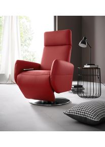 Places of Style Relaxfauteuil Cobra in maat m, naar keuze met motor en opstahulp tv-fauteuils maat NaturLEDER® rood