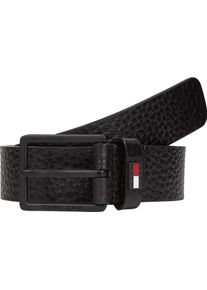 Tommy Jeans Leren riem TJM ELEVATED FLAG LEATHER 3.5 heren riemen maat 105 zwart