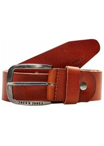Jack & Jones Jack & Jones Leren riem JACPAUL LEATHER BELT NOOS heren riemen maat 80 bruin