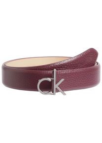 Calvin Klein Leren riem CK LOGO BUCKLE BELT 3.0_PBL met logo-embossing als sluiting dames brede riemen maat 105 paars