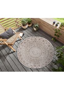Hanse Home Vloerkleed Lilja omkeerbaar tapijt In- en outdoor, dubbelzijdig, weerbestendig, balkon, tuin, woonkamer moderne vloerkleden wit