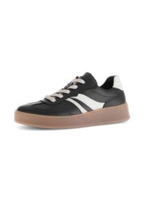Gabor Plateausneakers Florence , vrijetijdsschoen, lage schoen, veterschoen in comfortabele breedte g (= wijd) dames lage sneakers maat 42 zwart