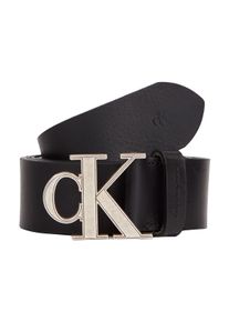 Calvin Klein Leren riem MONOGRAM HARDWARE 35MM heren riemen maat 115 zwart