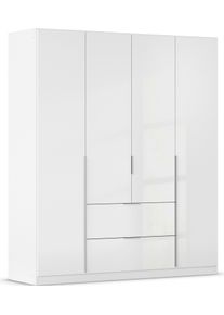 Rauch Draaideurkast Kledingkast kast garderobe AGORDO met decor- of hoogglansfront kledingkasten wit