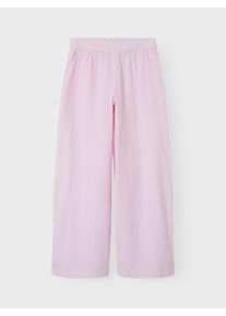 name it Comfortbroek NKNJELA voor meisjes en jongens met wijde pijpen en elastiek meisjes broeken & jeans maat 122 roze