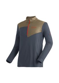 Maier Sports Coltrui Felian Heren midlayer, onderhoudsvriendelijk half-rits fleece, regular fit heren truien maat 48 grijs
