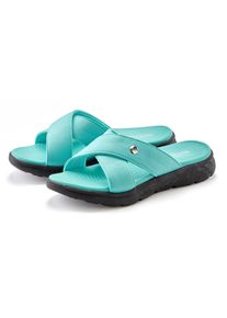 Venice Beach Badslippers Pantolette, mule, sandaal, open schoen, badschoen VEGAN dames badslippers maat 36 groen
