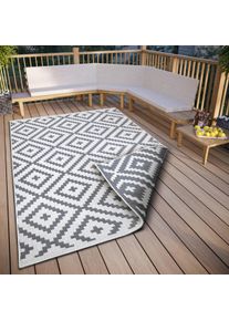 my home Vloerkleed Ronda tweezijdig te gebruiken kleed Sisal-look, platweefsel, in- en outdoor, geometrisch boho design moderne vloerkleden maat 2