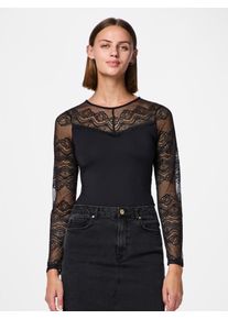 Pieces Body met lange mouwen PCSINNA LS BODYSTOCKING NOOS dames body's maat M (38) zwart
