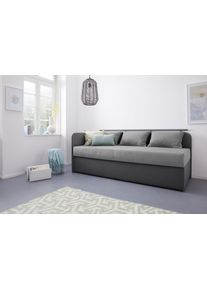 Maintal Bed Diana grijs, slaapbanken, Breedte ligoppervlak: 83 cm, Lengte ligoppervlak: 200 cm