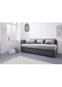 Maintal Bed Diana grijs, slaapbanken, Breedte ligoppervlak: 93 cm, Lengte ligoppervlak: 200 cm