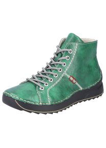Rieker Hoge veterschoenen Veterenkellaars, High Top Sneaker, plateaubots met profielzool dames veterlaarsjes maat 37 groen