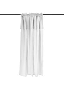 Kutti Gordijn Lene Gordijn, katoen, met volant, uni (1 stuk) kant & klaar gordijnen maat 2 wit