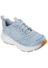 Skechers Sneakers EDGERIDE-SILVER ECLIPSE Retro sneaker, veterschoen, sportschoen met metallic versieringen dames schoenen maat 35 blauw
