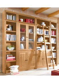 Home Affaire Kastenwand Bergen van mooi massief grenenhout, breedte 255 cm (1 stuk) boekenkasten maat 52 beige