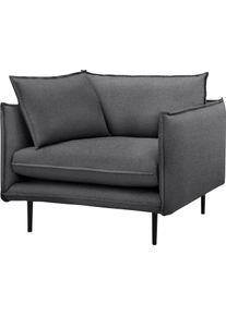 Home Affaire 1,5-zitsbank Somba met dikke opstaande naad en elegante look xxl fauteuils maat Filzoptik grijs