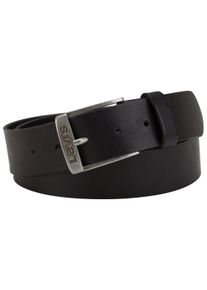 Levi's Levi's Leren riem NEW DUNCAN met een gestempeld logo op de gesp unisex riemen maat 105 zwart