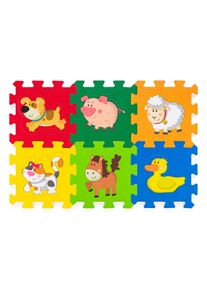 Plastica Penové puzzle so zvieratkami, 6 ks