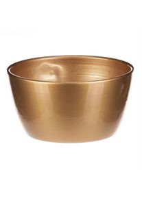 Keramický obal na kvety Terakota, pr. 15 cm, zlatá