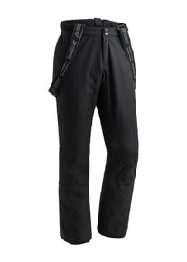 Maier Sports Skibroek Anton slim 2.0 Heren sneeuwbroek met bretels, wind/waterdicht, slim fit unisex outdoorbroeken maat 46 zwart