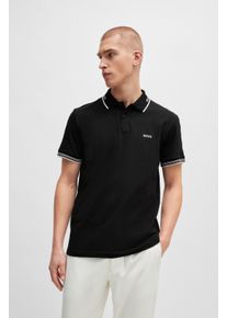 BOSS Green Poloshirt Paul met een polokraag heren poloshirts maat S zwart