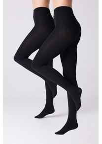 YSABEL MORA Thermopanty TIGHTS BASIC COLLECTION met verwarmende binnenzijde voor koude winterdagen (Set van 2) dames maillots maat M zwart