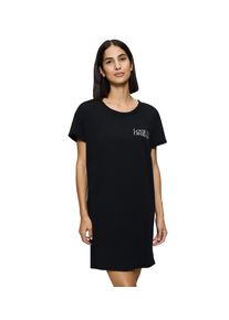 Triumph Nachthemd Nightdresses NDK X zacht, ademend, geribbelde ronde halslijn, korte mouw dames nachthemden maat 42 zwart