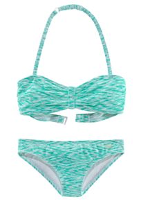 Venice Beach Bandeaubikini verstelbaar top, zijsteunen meisjes bikini's maat 122/128 groen