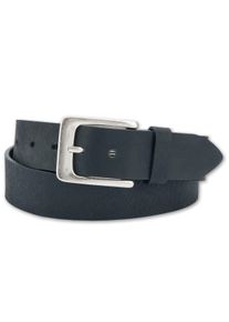 Bernd Götz BERND GÖTZ Leren riem met zilverkleurige gesp heren riemen maat 80 zwart