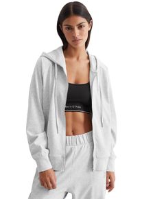 Marc O'Polo Marc O'Polo Capuchonsweatvest Heavy-jersey met een grote capuchon dames loungewear maat M grijs