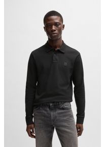 BOSS Orange Poloshirt Passerby met boss badge heren poloshirts maat S zwart