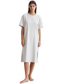 Marc O'Polo Marc O'Polo Nachthemd Heavy Jersey-Woven met hoge zijnaad-splitten dames nachthemden maat S grijs