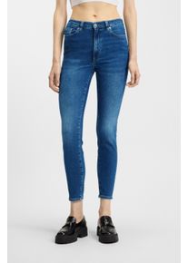 HUGO Blue Skinny fit jeans Malu Skinny fit met gemiddelde taillehoogte dames skinny jeans maat 30 blauw