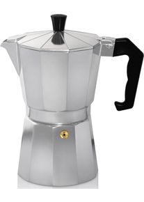 Kr&uuml;ger Kr&uuml;ger Espressomachine Italiano traditioneel italiaans, van aluminium, met silicone-afsluitring espressomachines zilver(kleur)
