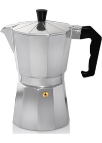 Kr&uuml;ger Kr&uuml;ger Espressomachine Italiano traditioneel italiaans, van aluminium, met silicone-afsluitring espressomachines zilver(kleur)