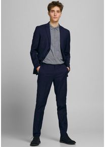 Jack & Jones Jack & Jones Pak JPRFRANCO Extra smal, onderhoudsvriendelijk, stijlvol met vallende revers (set, 2-delig) heren kostuums maat 48 blauw