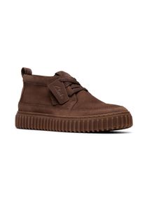Clarks Sneakers Torhill Lace Hi Desert boots, veterboots met verwisselbaar voetbed heren veterschoenen maat 43 bruin
