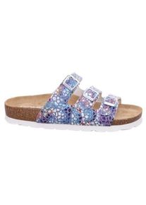 Rohde Slippers Alba , zomerschoenen, slippers, pantoffels met kleurrijke print, g-breedte = breed dames sandaaltjes maat 40 blauw