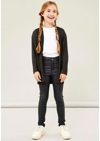 name it Vest NKFVICTI – Vest zonder sluiting van fijngebreid effen, casual, regular fit, fijn gebreid, v-hals meisjes vesten maat 122/128 zwart
