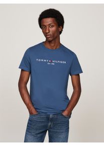 Tommy Hilfiger T-shirt Tommy Logo Tee van puur katoen heren t-shirts maat XXXL blauw
