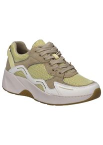 Josef Seibel Sneakers met sleehak Lissi 13 , sportschoen, vrijetijdsschoen, veterschoen met plateau en sleehak dames sleehak sneakers maat 41 wit