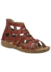 Josef Seibel Sandalen Ivy 06 , römdersandaal, sandalette, bandjessandaal met rits dames sportieve sandalen maat 41 rood