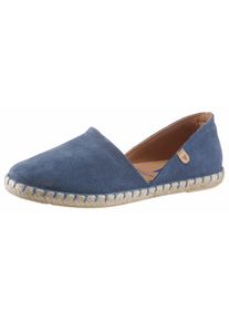 VERBENAS Espadrilles CARMEN SERRAJE , instapschoen, zomerschoen, loafer met typische jute rand dames espadrilles maat 35 blauw
