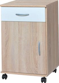 VOGL Möbelfabrik Kastje op wieltjes Barrie, Kantoorcontainer, verschillende uitvoeringen, met laden, hoogte 67 cm, made in germany (1 stuk)