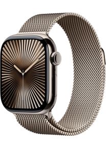 Apple Smartwatch Watch 10 Titan unisex horloges beige